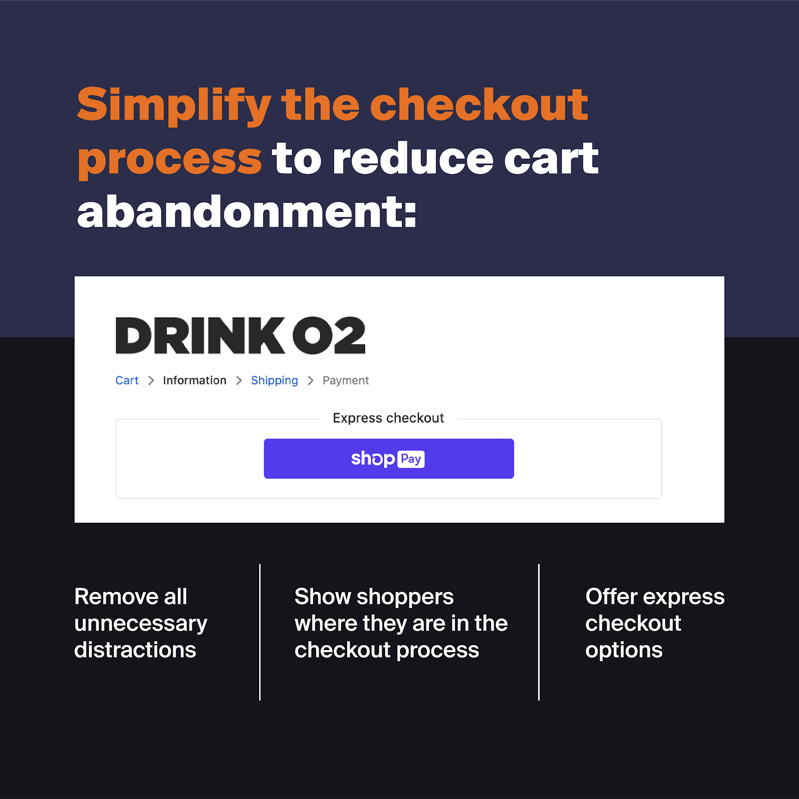 Remove friction with a simpler checkout experience